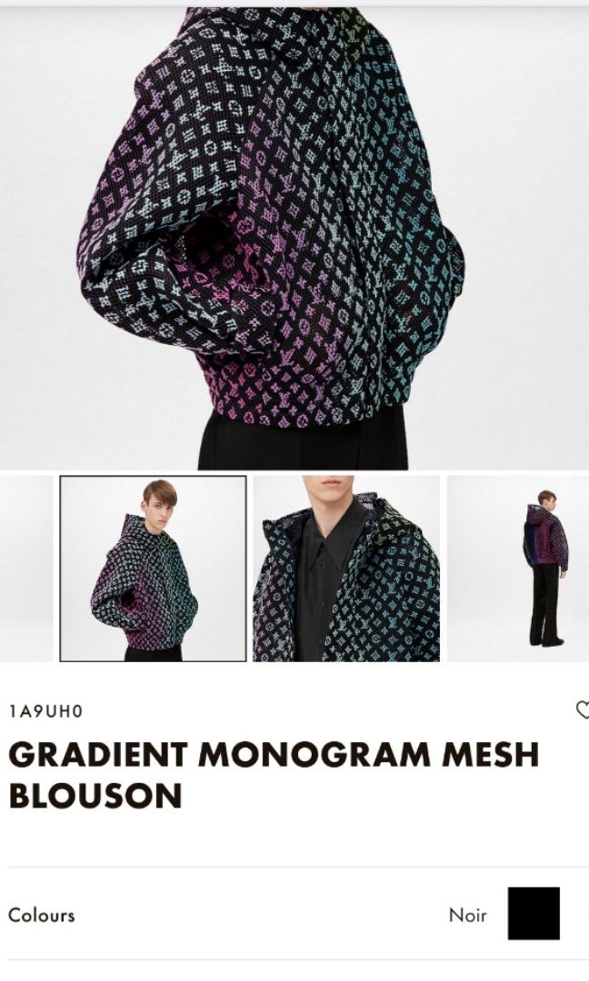Gradient Monogram Mesh Blouson | Size 50