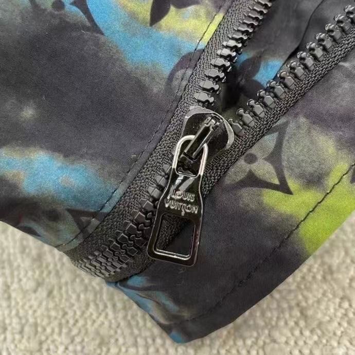 LV Monogram Tie Dye Zipped Shirt, Luxury, Apparel on Carousell