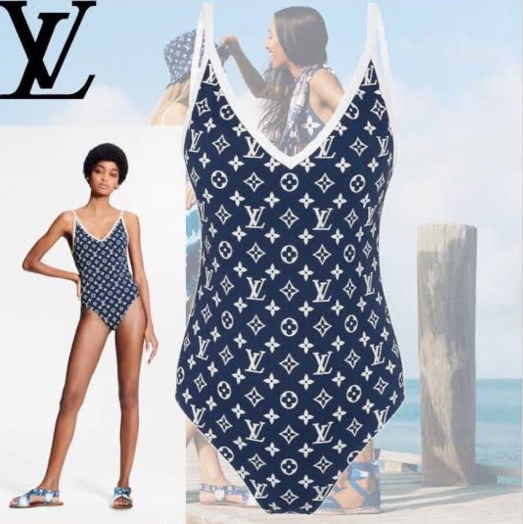 Lv one piece swimsuit, Women's Fashion, Swimwear, Bikinis & Swimsuits on  Carousell