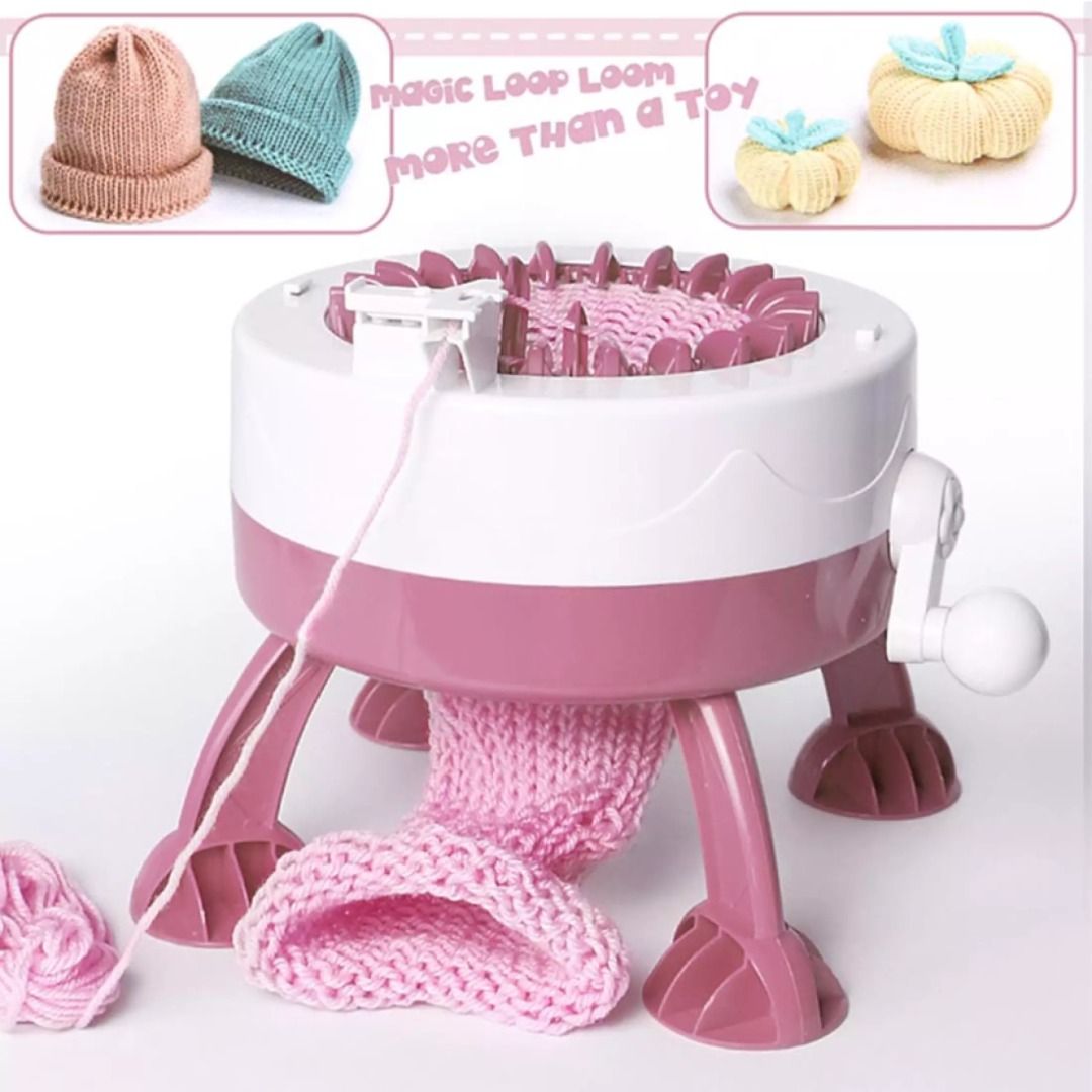 Magic Loop Loom Knitting Machine Yarn Crochet Machine Toy, Hobbies ...