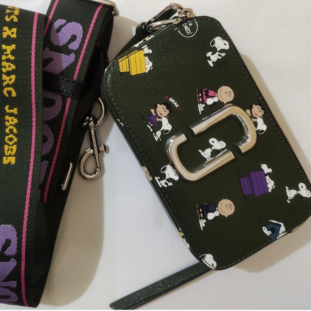 Marc Jacobs Snapshot Snoopy Crossbody Tas MJ Marc Jacob, Barang Mewah