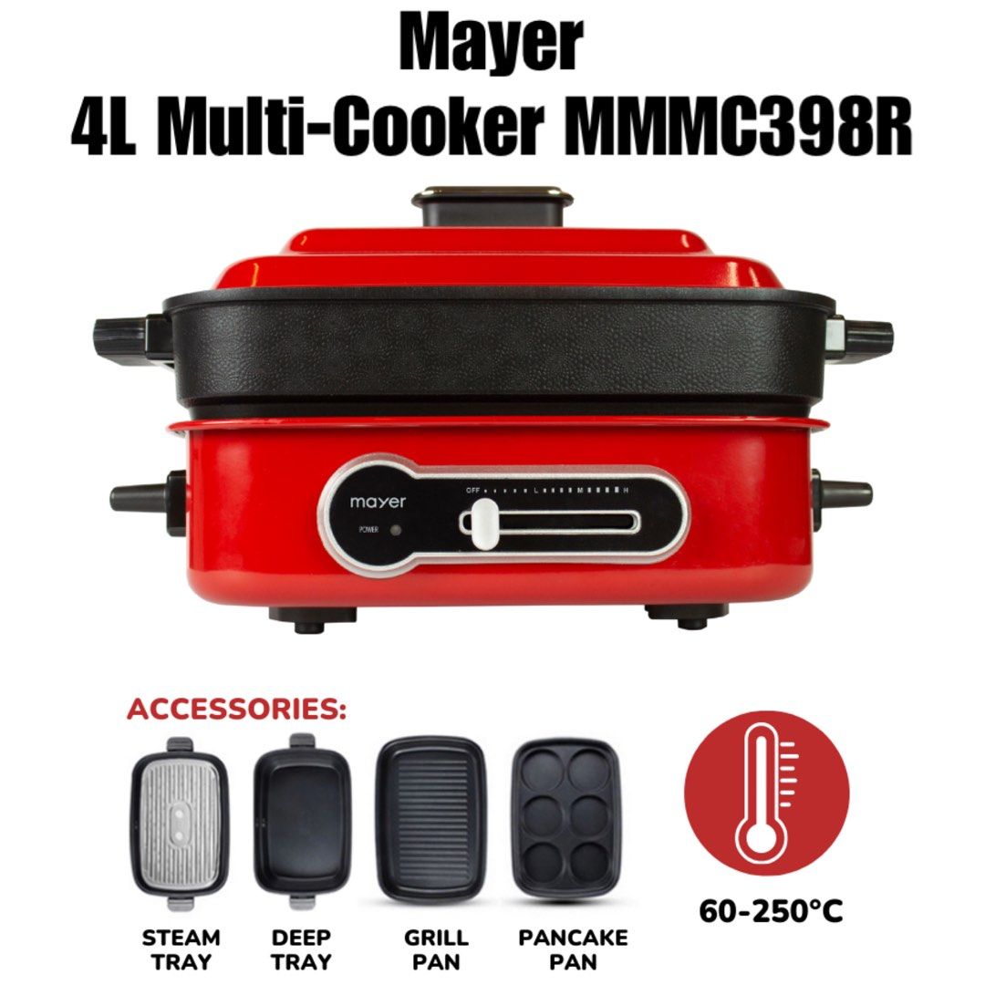 Mayer 4L Multi Cooker MMMC398R multi cooker