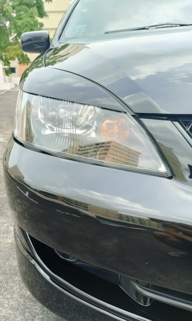 Mitsubishi Lancer CS3/ GLX black base headlight with eye lid cover/ EVO ...