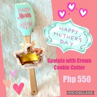 Mother’s Day theme spatula with cookie cutter