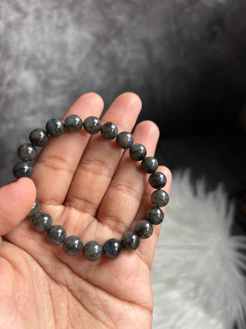 Black outlet labradorite bracelet