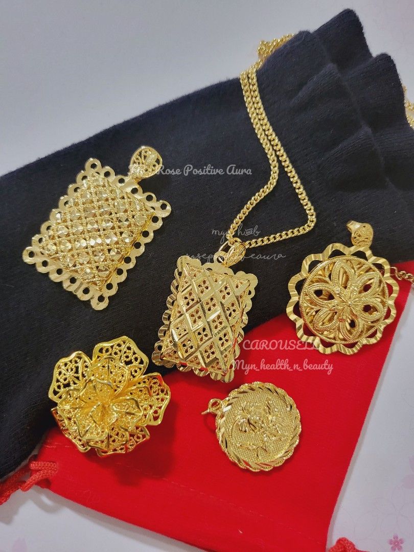 Chain pendant gold set shop