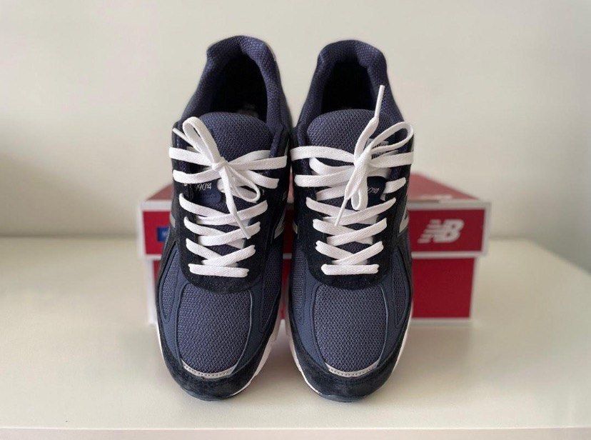 New Balance 990v4 Kith Navy Men s Fashion Footwear Sneakers on