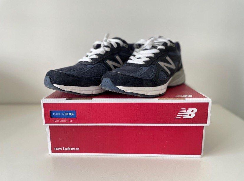 New balance 990v4 kith navy cheap