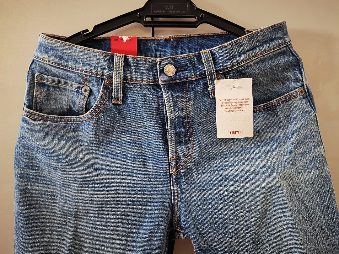 New Levi'S 501 Ct Women Jeans - Stretch, Cropped, Buttonfly, Women'S  Fashion, Bottoms, Jeans & Leggings On Carousell