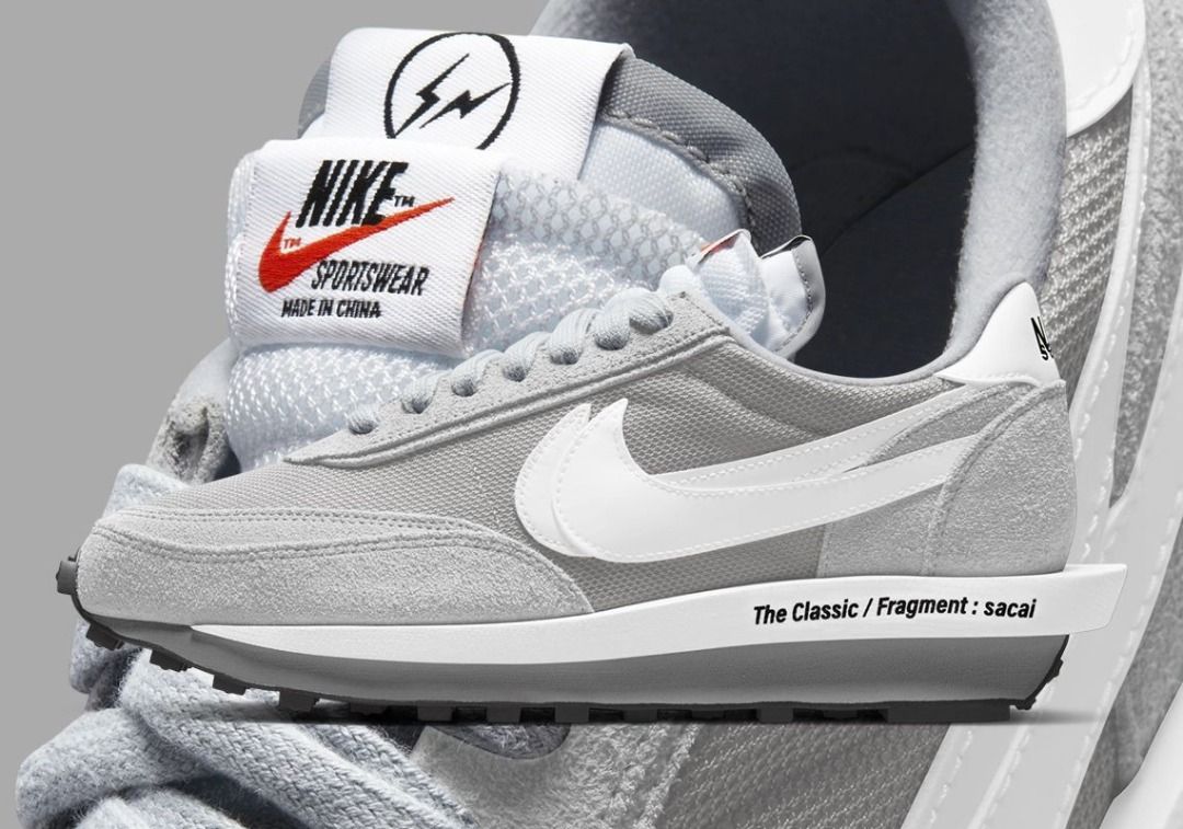 Nike LD Waffle SF Sacai Fragment Grey, 名牌, 鞋及波鞋- Carousell