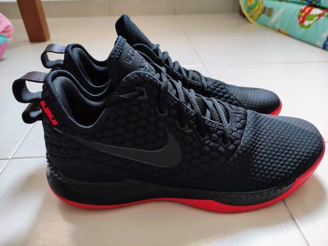 Nike lebron witness sale 3 black red