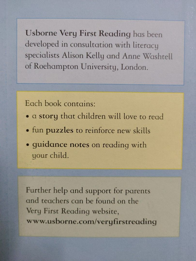 [ Usborne Very First Reading ] Assorted Titles (Children's Hardcover ...