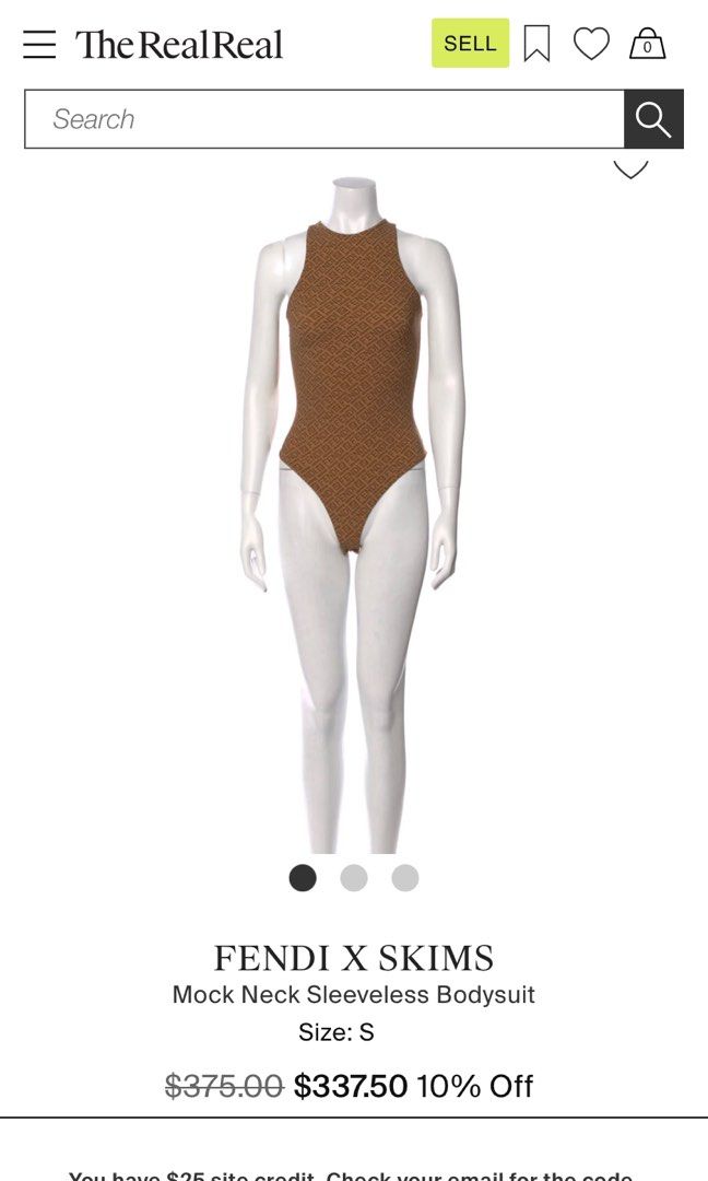 Original Fendi x Skims Bodysuit (Limited Edition) - Nude, Women's Fashion,  Tops, Blouses on Carousell