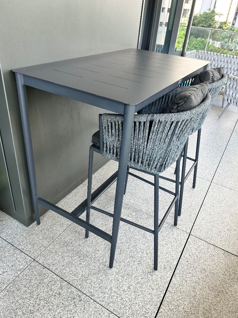 Outdoor High Table & High Chairs NAVAGIO [Boulevard Outdoor Furniture