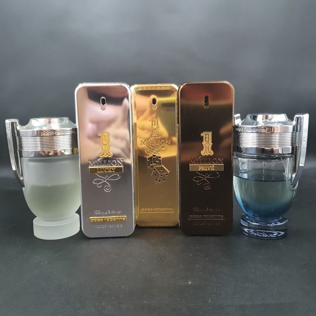 Paco Rabanne Decants Invictus Legend Invictus Onyx Invictus Aqua One Million EDT Million Parfum One Million Lucky One Million Prive