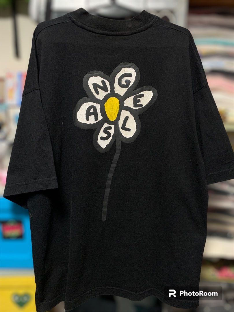 Palm Angels Flower Logo Tee Men s Fashion Tops Sets Tshirts