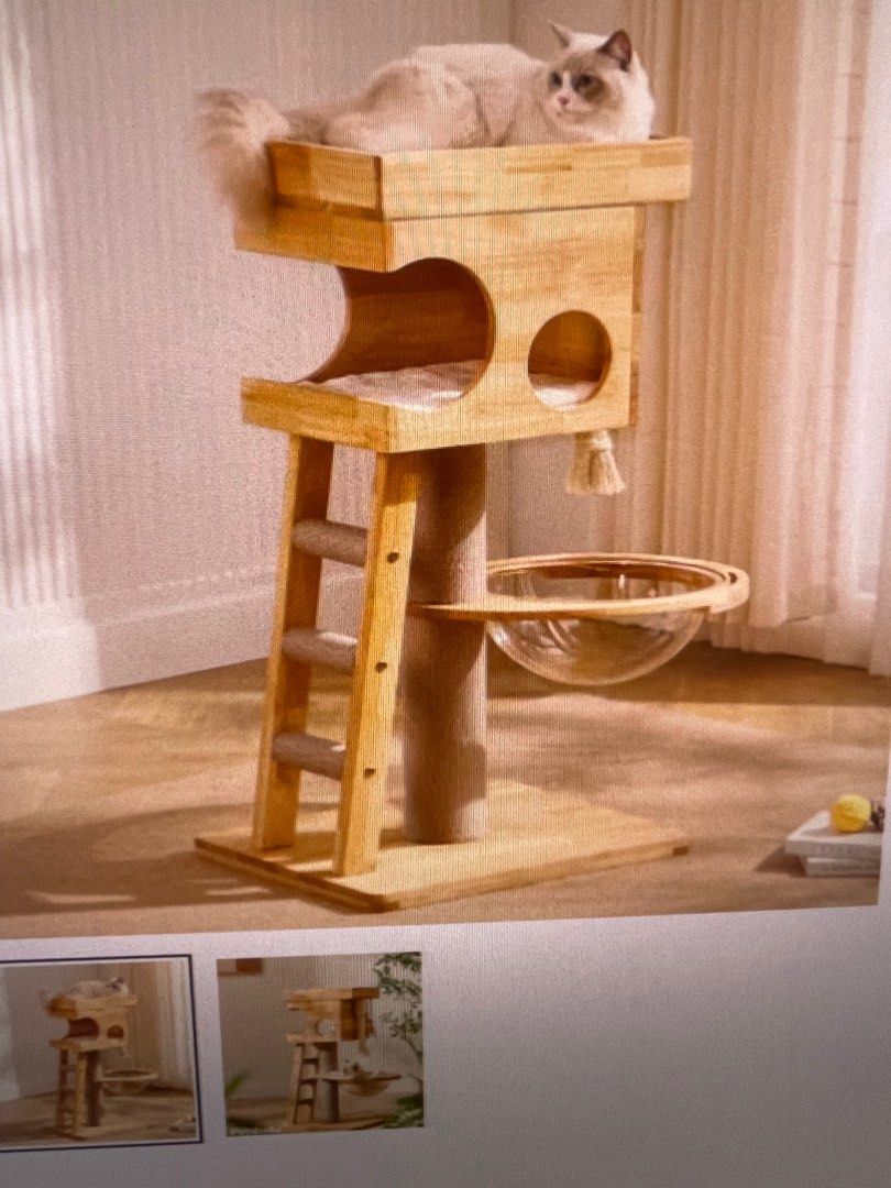 PETSBELLE Cat Tree House, Pet Supplies, Homes & Other Pet Accessories
