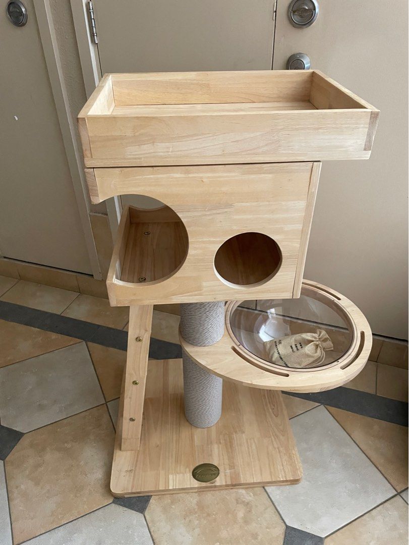 PETSBELLE Cat Tree House, Pet Supplies, Homes & Other Pet Accessories