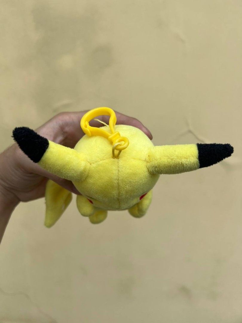Pikachu backpack keychain newly dry cleaned on Carousell