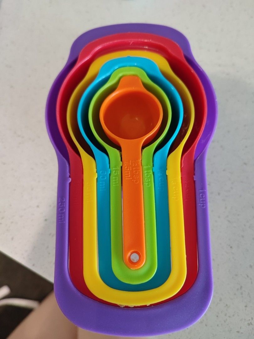 Plastic measuring spoon set 6 pieces, Babies & Kids, Nursing