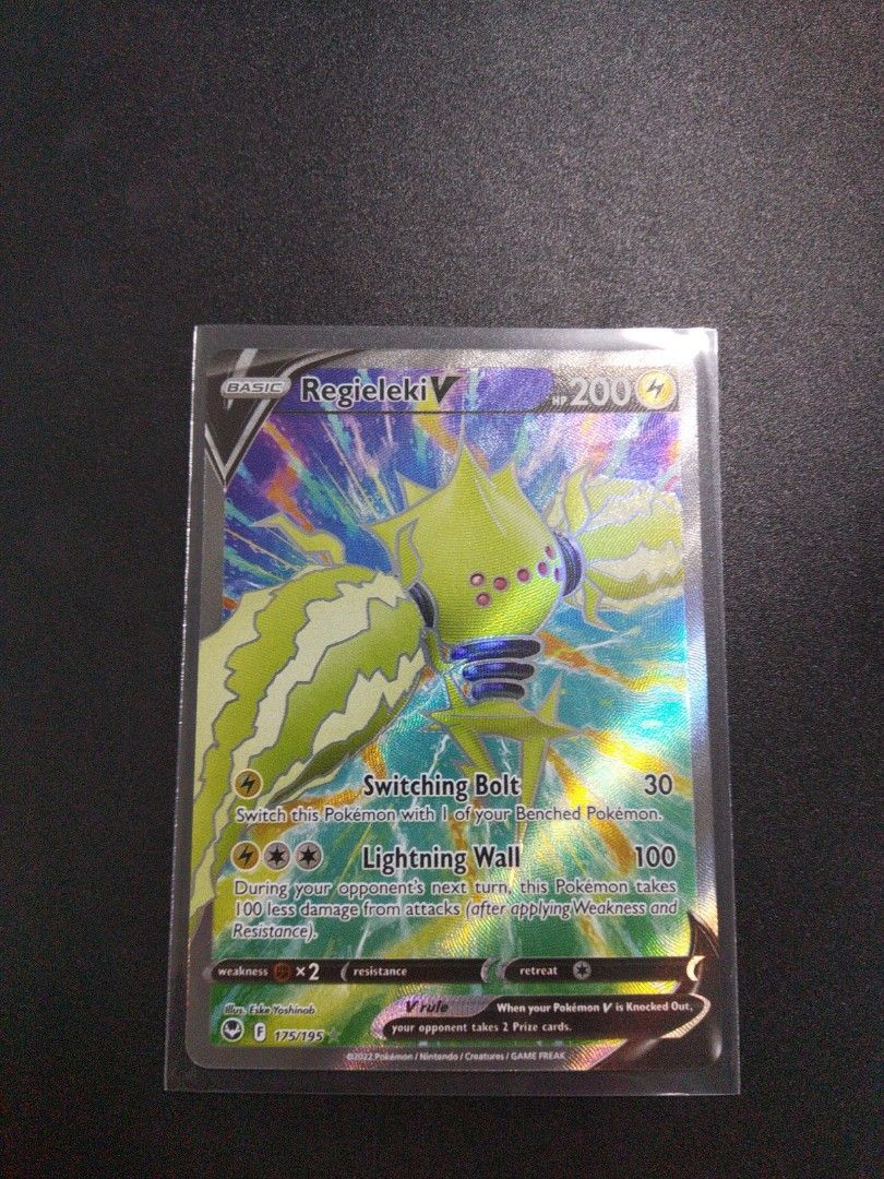 Pokemon TCG Regieleki V Full Art Ultra Rare - SS12 Silver Tempest, Hobbies  & Toys, Toys & Games on Carousell