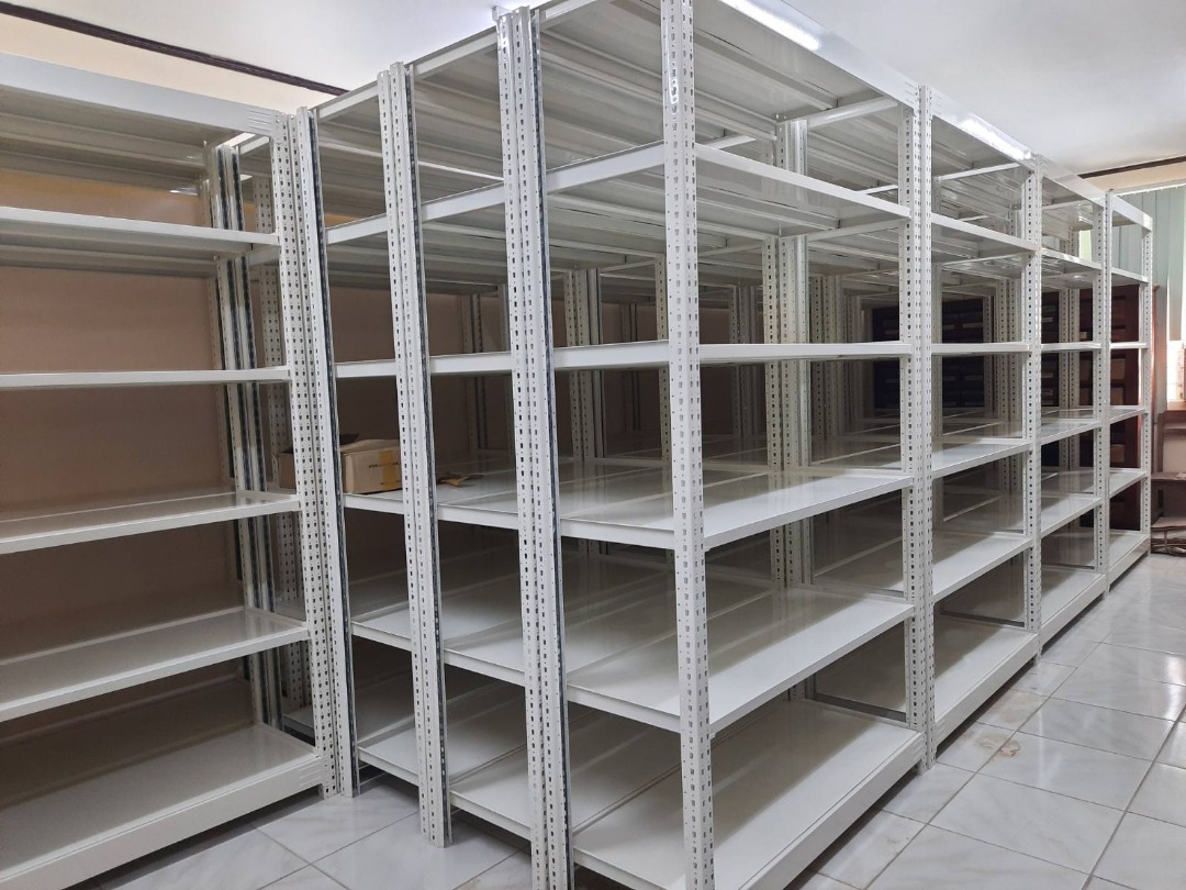 Powder Coated Steel Shelve - Ivory Rack on Carousell