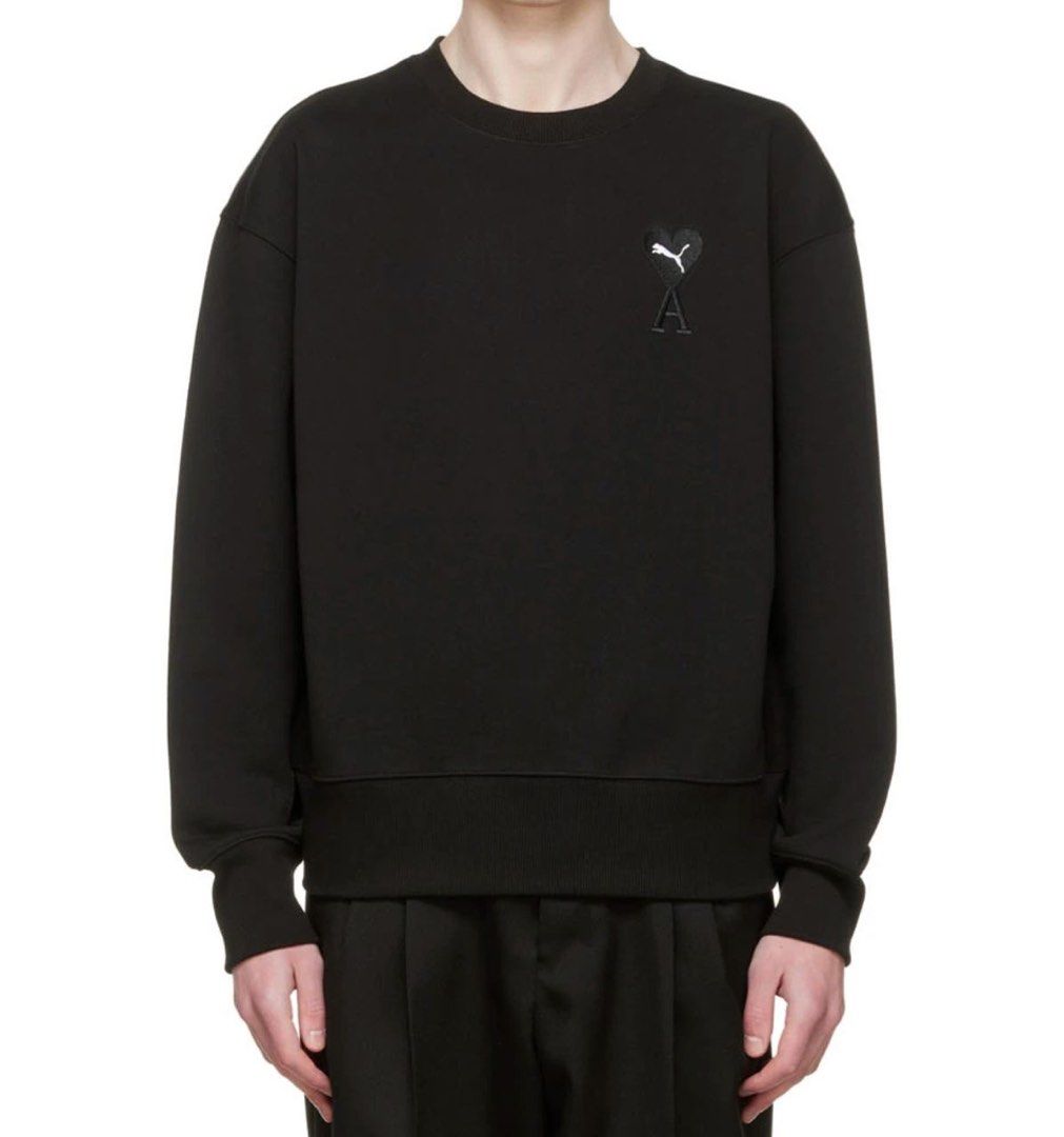 Puma x AMI Sweatshirt (Black) (Category: Activewear) located in Pasig City. Submitted by vll92 (Listing ID 1231380854, Image 2). Description: Puma x AMI sweatshirt Black Men's size M Bought in UK Not found in the PH.