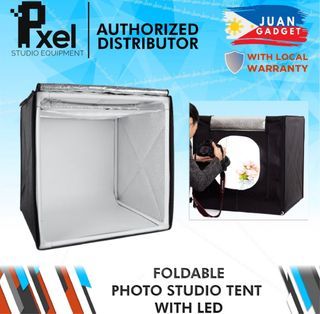 Pxel Studio Soft Box LED Light Tent with Backdrop and Bag