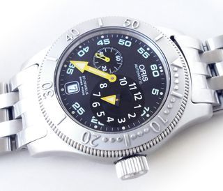 Rare ORIS 7502 Big Crown DIVERS REGULATOR Watch with Broad Arrow Hands - All Original