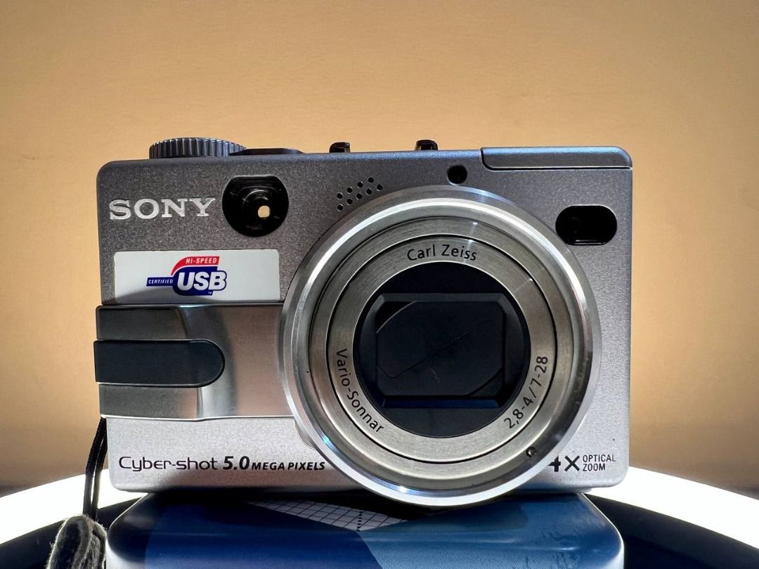 (RARE) SONY DSC-V1 (Category: Cameras) located in Baguio. Submitted by thedarkinv64650 (Listing ID 1231275508, Image 1). Description: Rare SONY DSC-V1 Digital Camera 5.0 Megapixels CCD Sensor (Vintage like output) Flash and Zoom Working Fully Functional (You can ping me on Facebook for the video) With Night Vision Shot Issue: Minor Issue: Warped Silicon Coating in LCD but will not appear on the output. Inclusions: -Unit -New Battery -Bag Check th