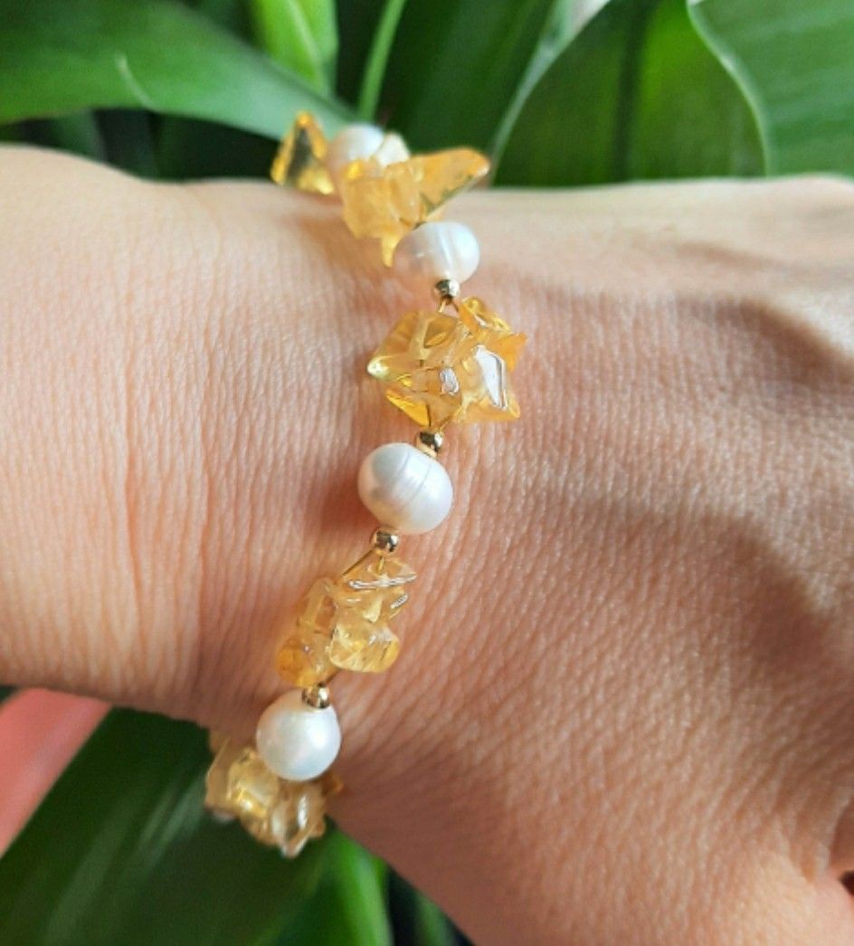 Raw shop citrine bracelet