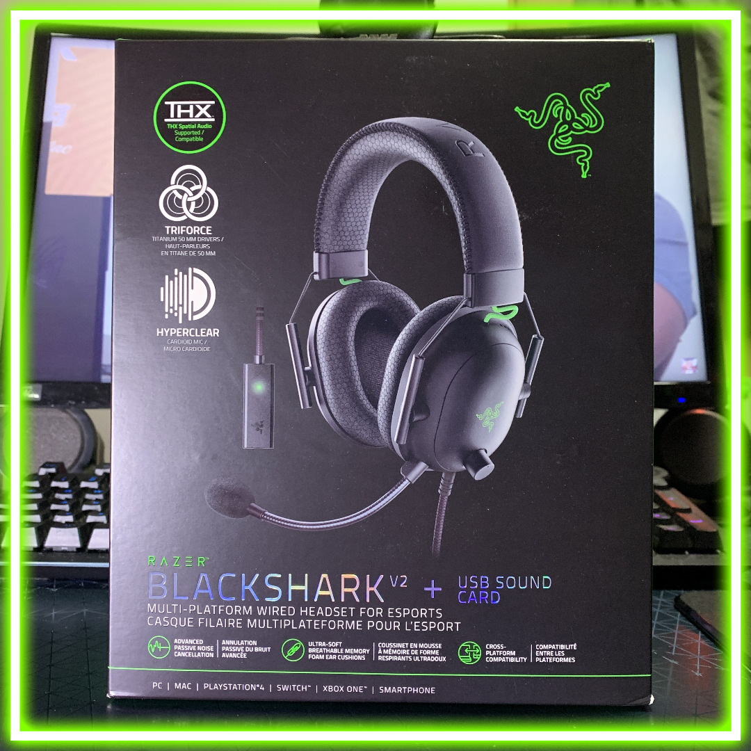Razer Blackshark V2 + USB Sound Card, Audio, Headphones & Headsets on