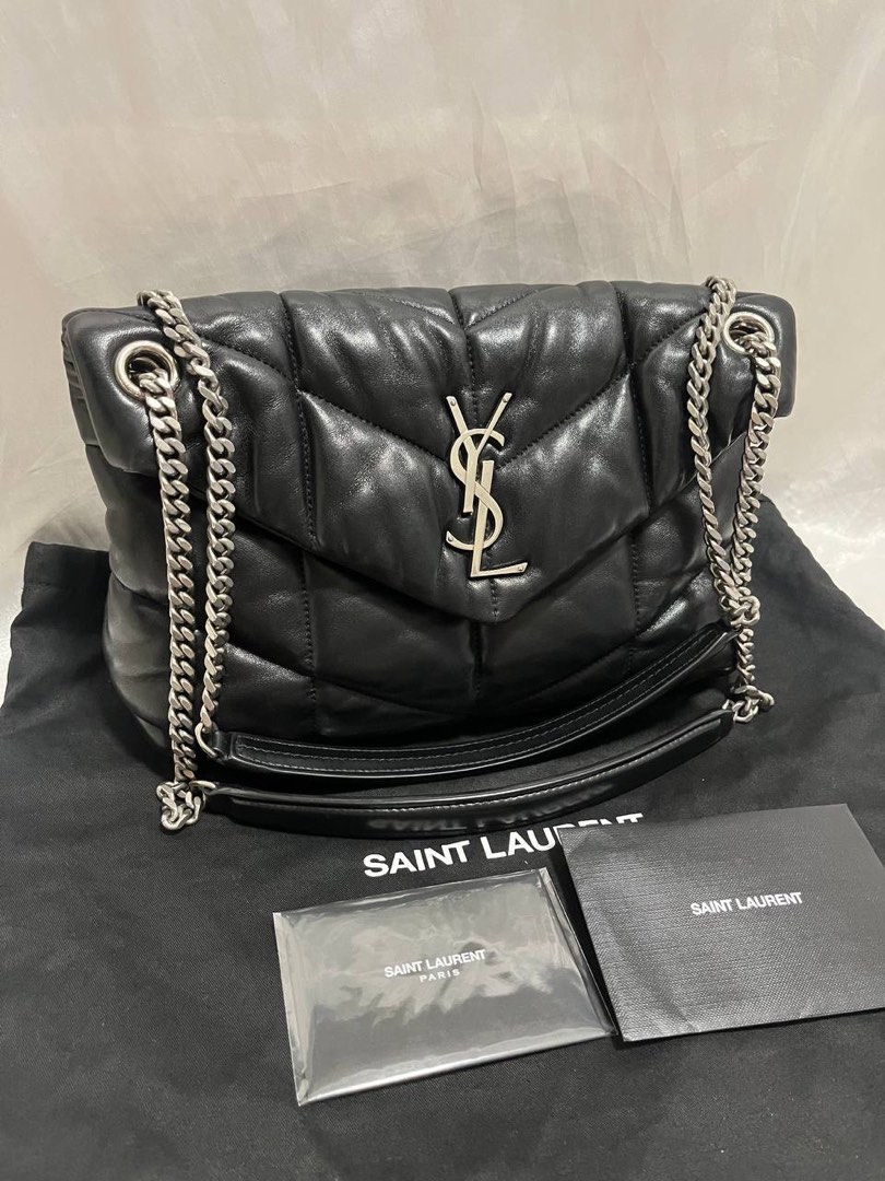 Saint Laurent Ysl small puffer bag, Luxury, Bags & Wallets on Carousell
