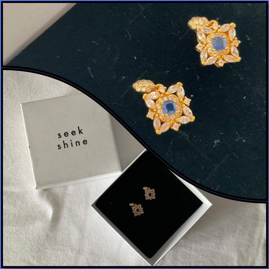 Seek Shine-Earings (Category: Earrings) located in Manila. Submitted by 3es.m (Listing ID 1231382995, Image 1). Description: Brand : Seek Shine No.of used : once (wedding day-2021).