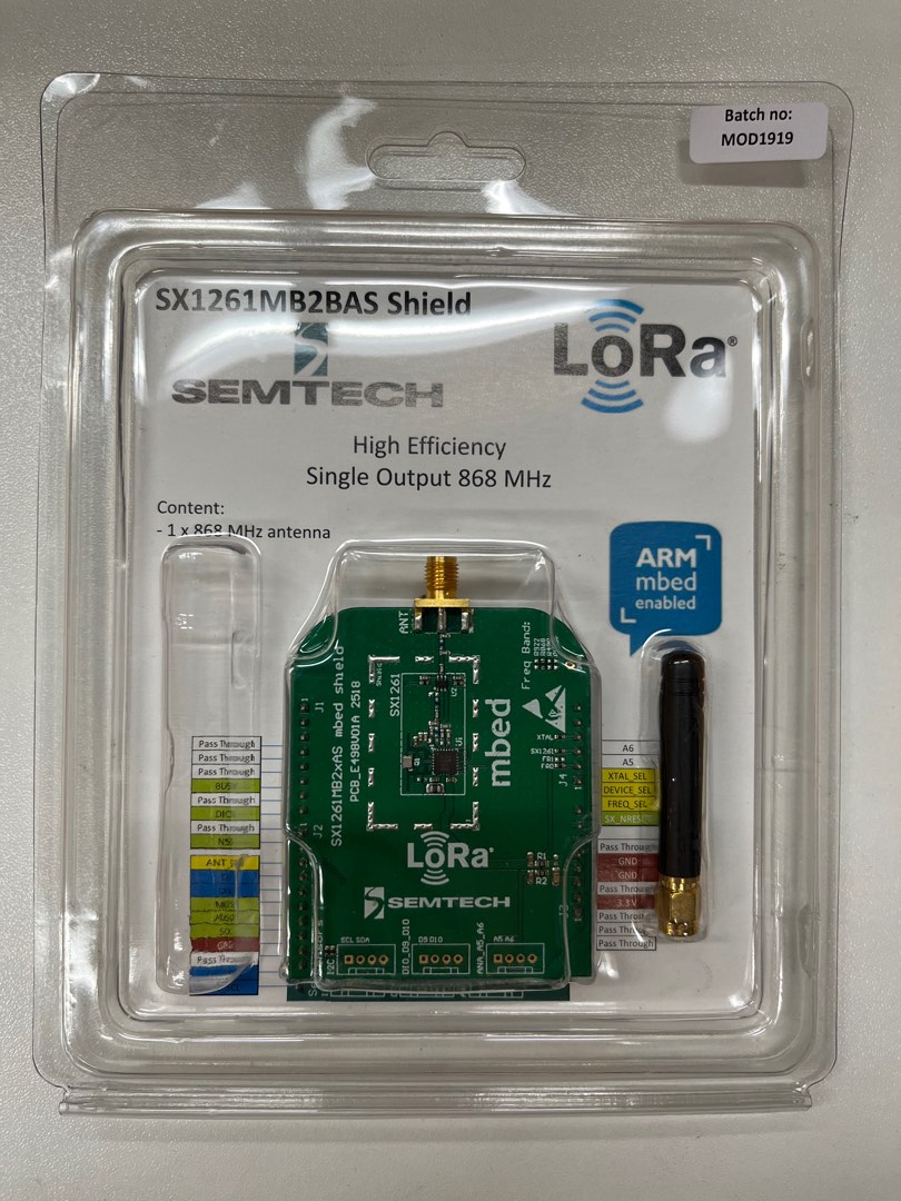 SEMTECH SX1261MB2BAS Mbed Shield, 電腦＆科技, 電腦周邊及配件, Wifi及上網相關產品 - Carousell