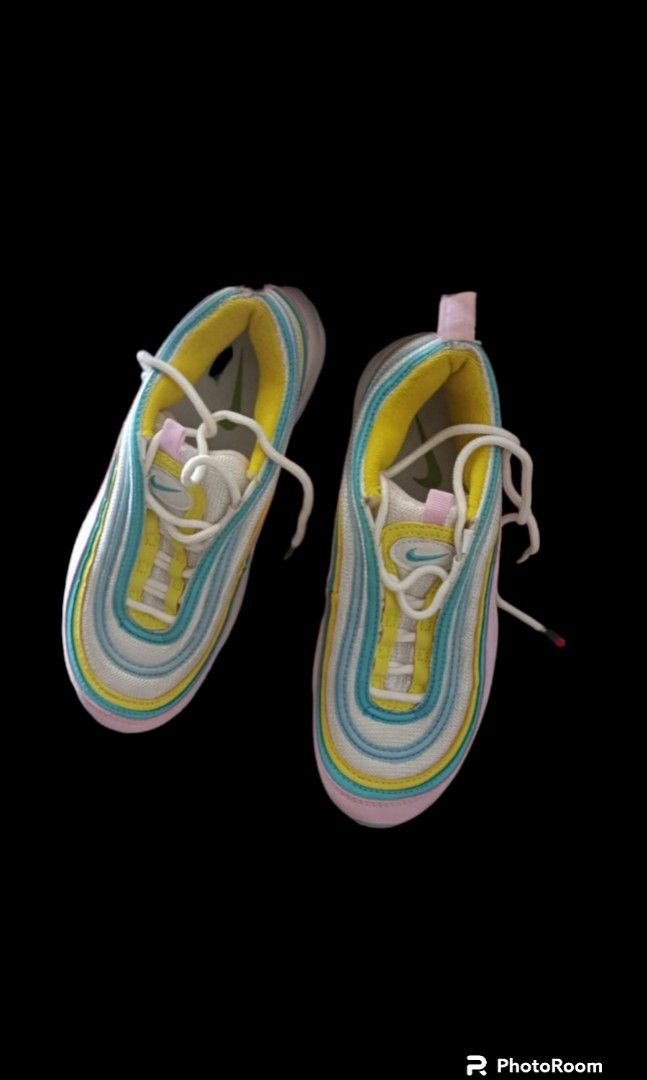Sepatu Nike air max 97 rainbow, Fesyen Wanita, Sepatu di Carousell
