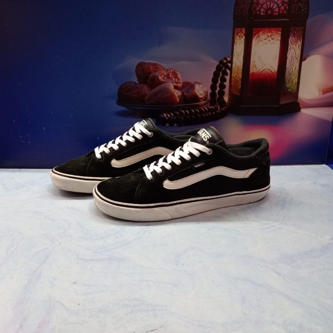 Sepatu Vans Old Skool Low 721454 Black/White Size 44,5, Fesyen Pria ...