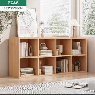 Shelves with white foldable containers