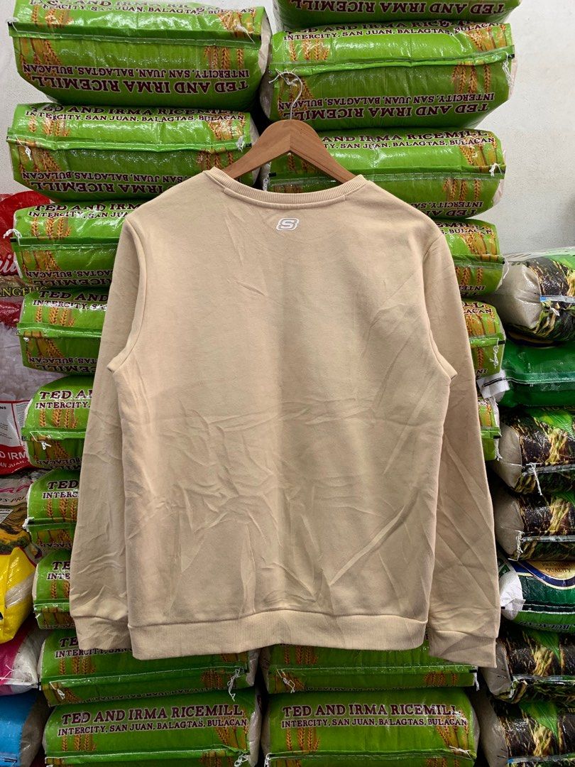 SKECHERS sweatshirt long sleeve cream