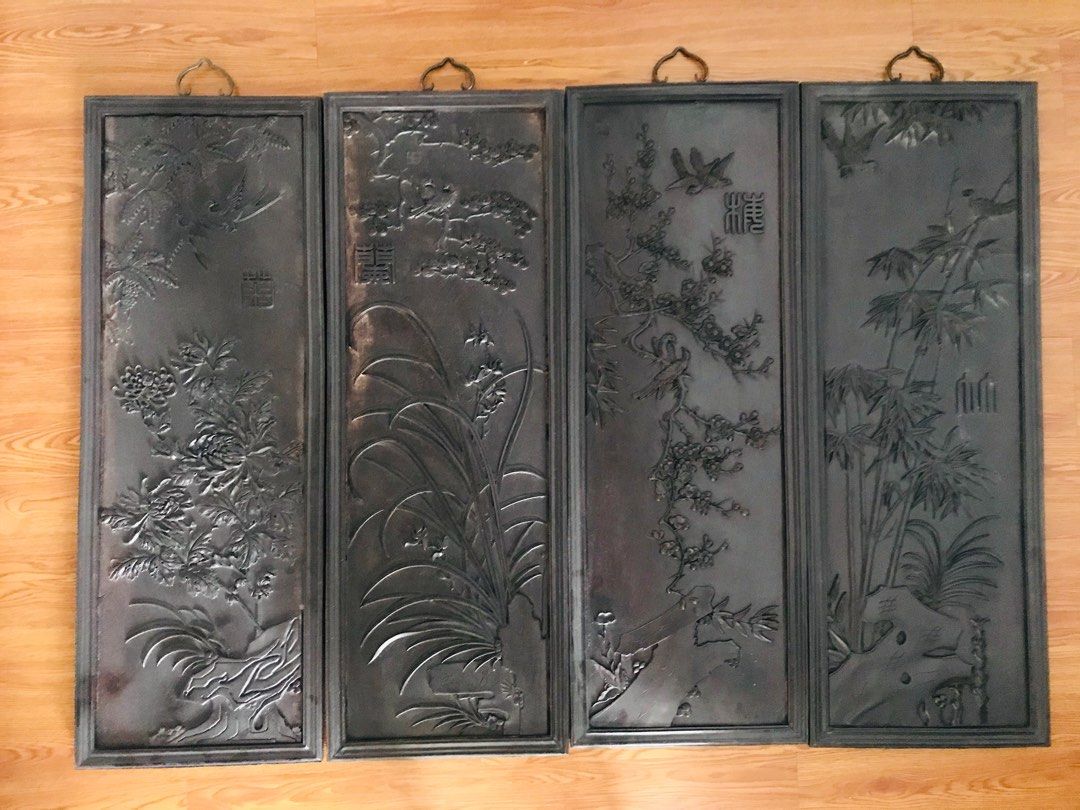 Solid antique wall paintings 4 season, Furniture & Home Living