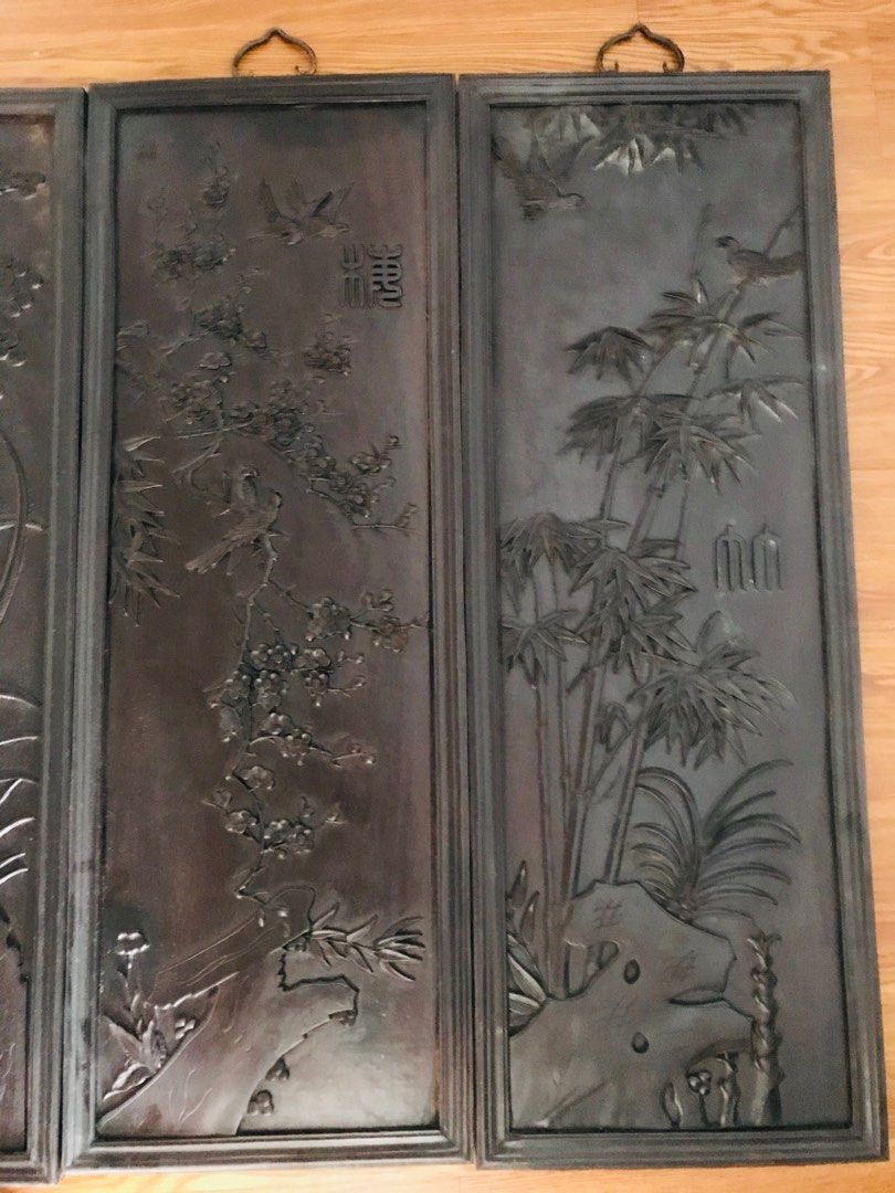 Solid antique wall paintings 4 season, Furniture & Home Living