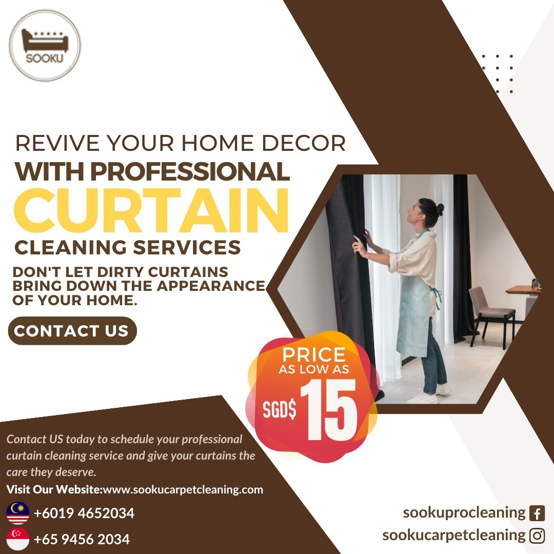 Sooku Curtain Steam/Natural Enzyme Cleaning, Home Services, Home