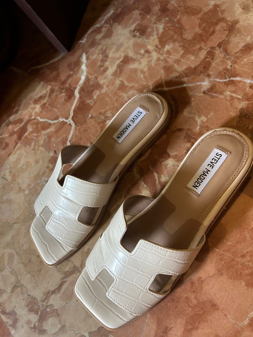 hadyn white leather sandals
