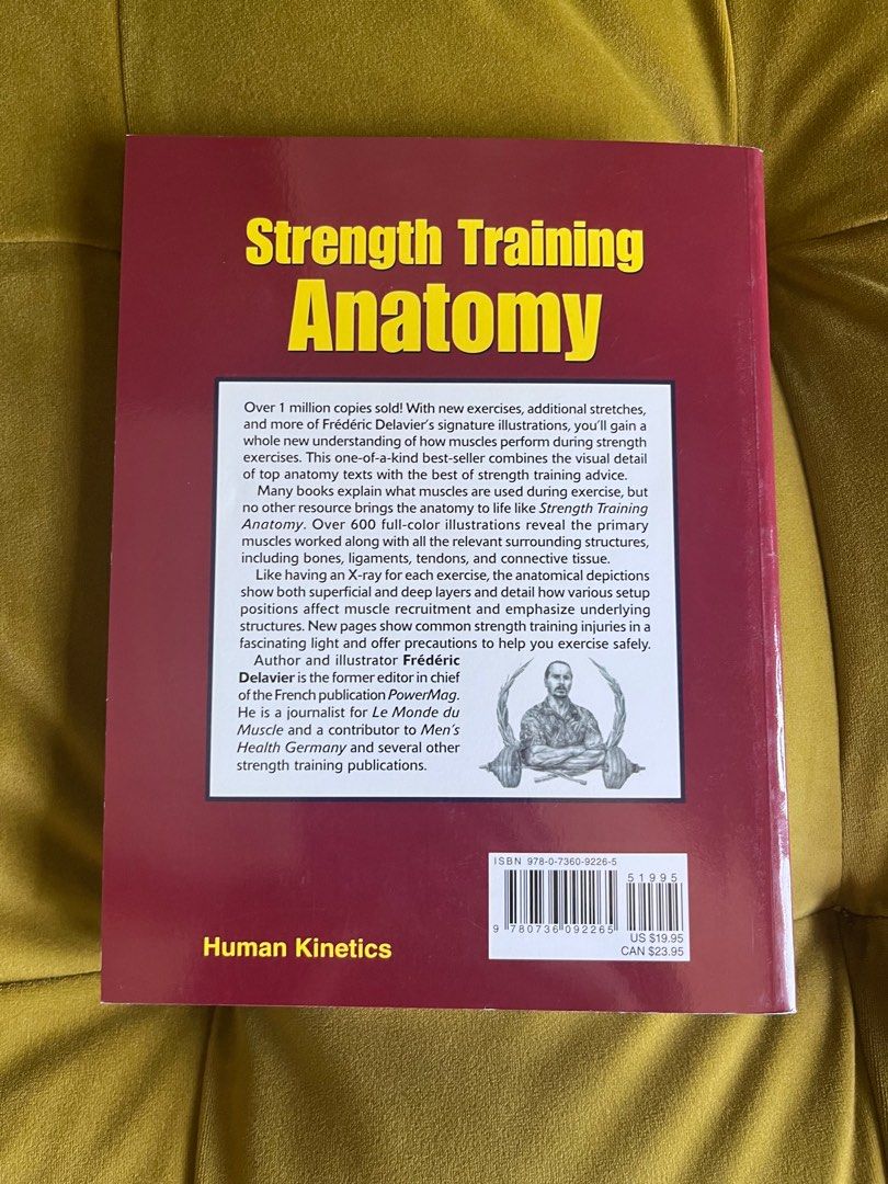 Strength Training Anatomy Book, Hobbies & Toys, Books & Magazines