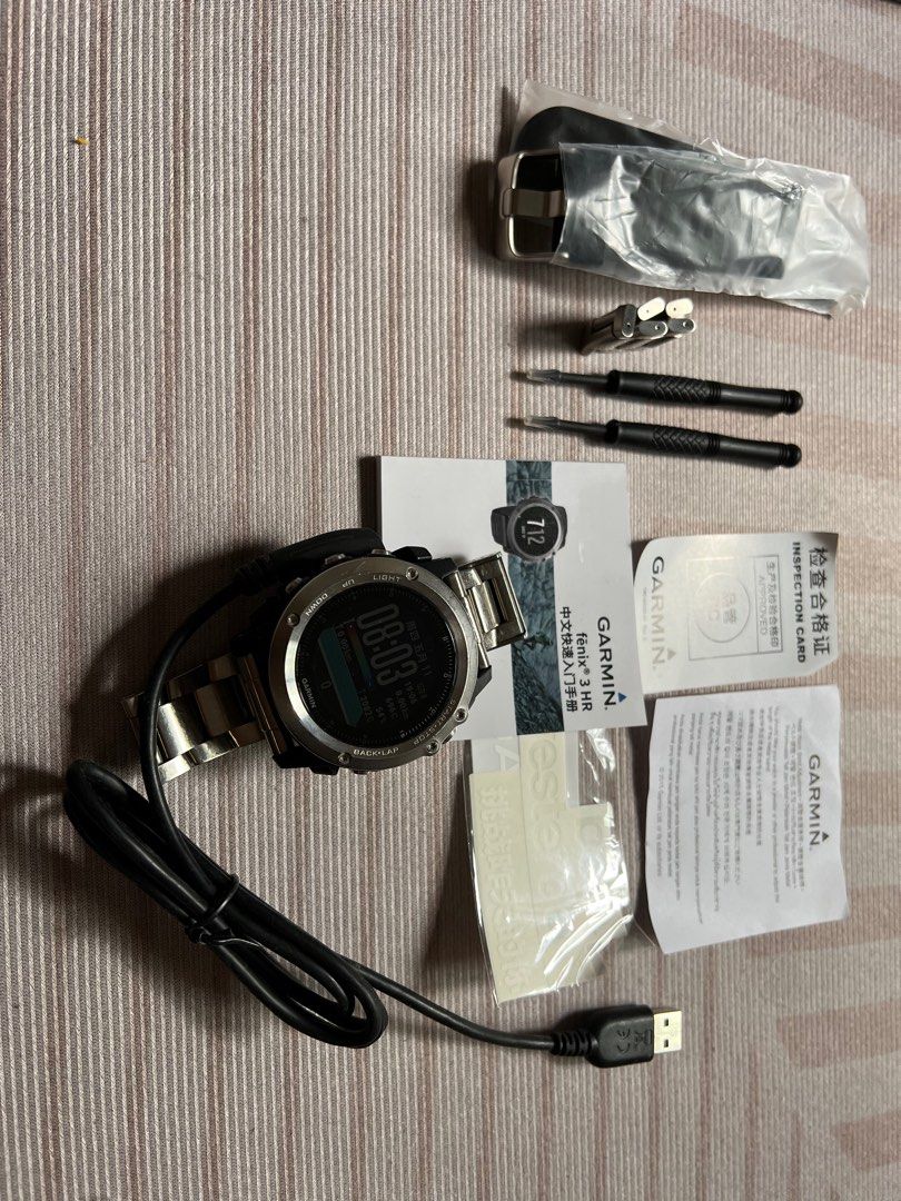 Garmin fenix 3 hr cheap titanium band