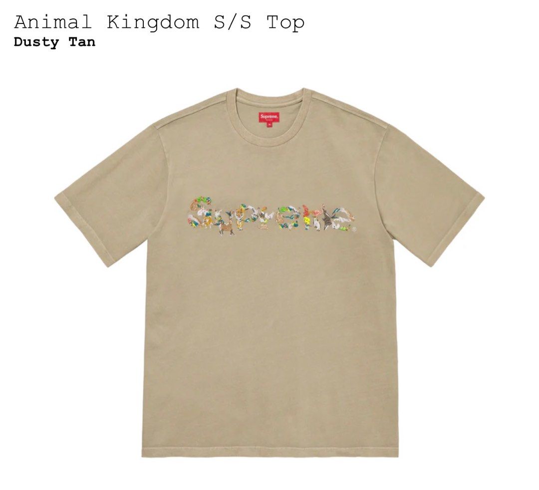 Supreme Animal Kingdom T-shirt, 名牌, 服裝- Carousell
