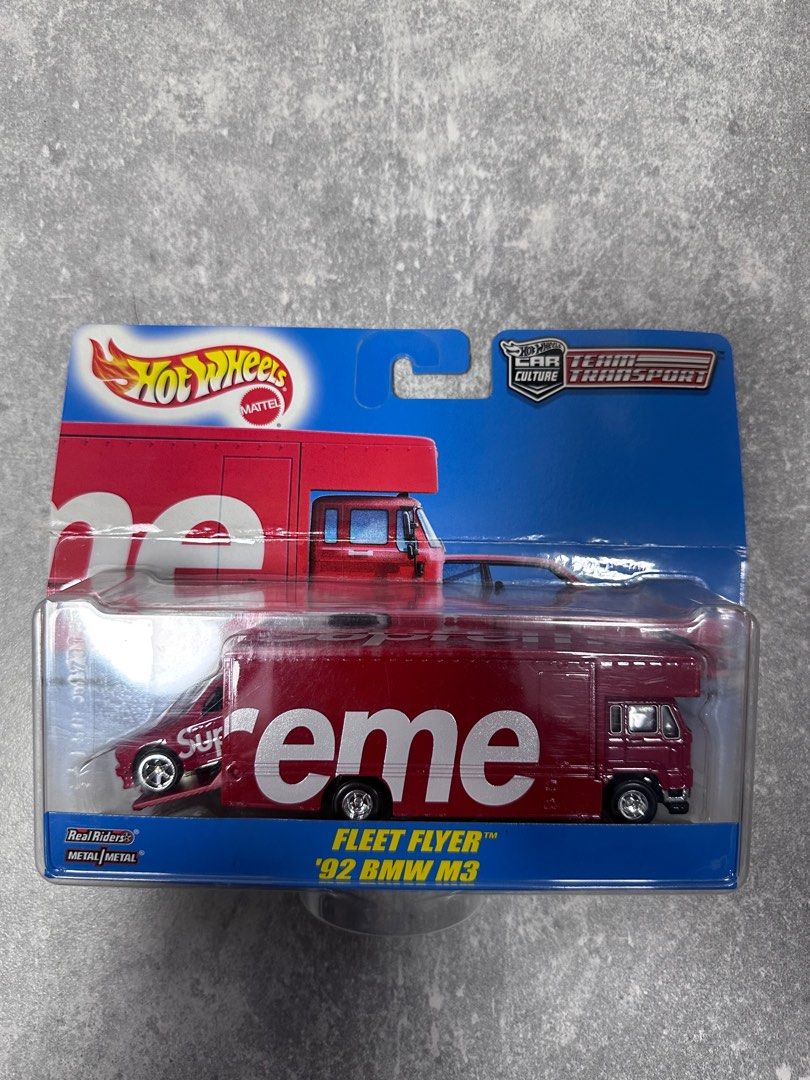 Supreme Hot Wheels Fleet Flyer + 1992 BMW M3, 興趣及遊戲, 玩具