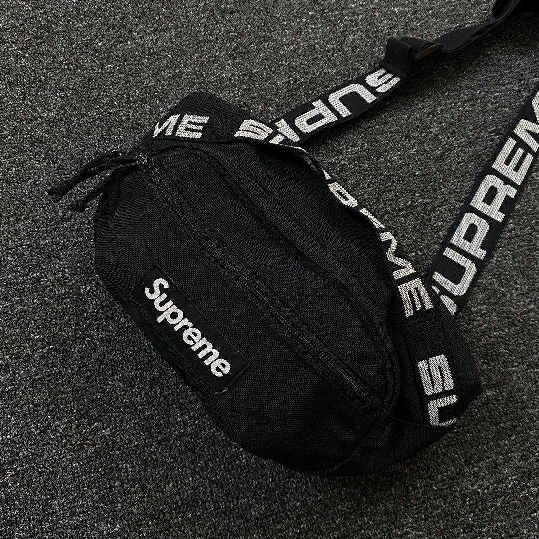 Supreme SS18 Waist Bag Black Men s Fashion Bags Sling Bags on