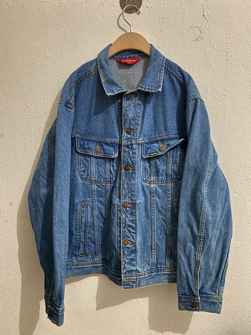 supreme trucker jacket new york, Men's Fashion, Coats, Jackets and