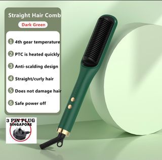Temperature control hair straightener